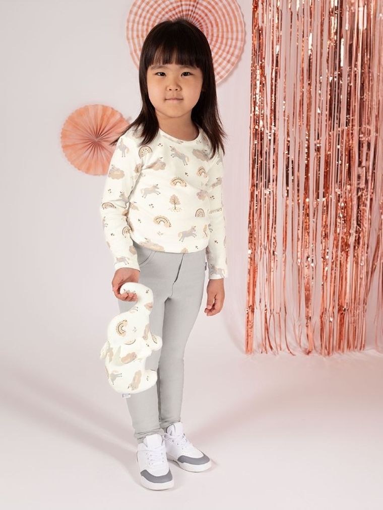 Legginsy dziewczęce, szare, Nicol