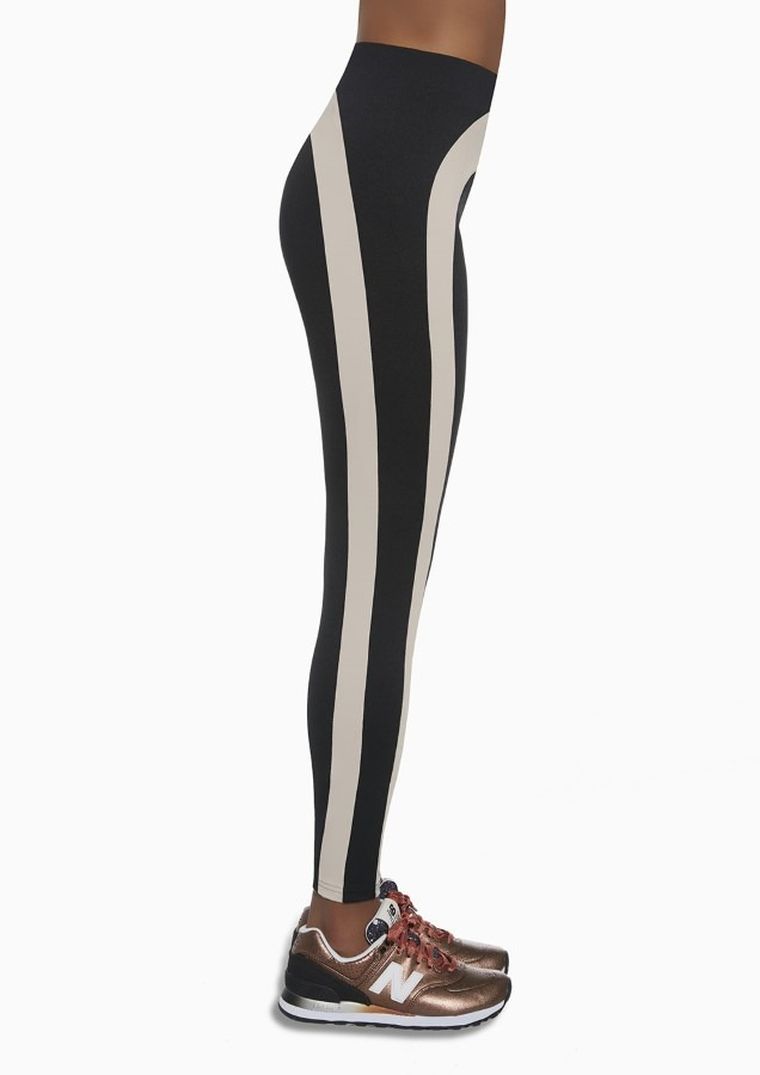 Legginsy sportowe damskie, czarne, Bas Black