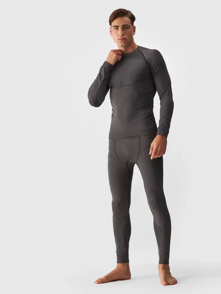 Legginsy termoaktywne męskie, czarne, 4F