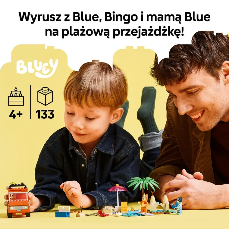 LEGO Bluey, Blue i rodzinna wycieczka samochodem, 11202