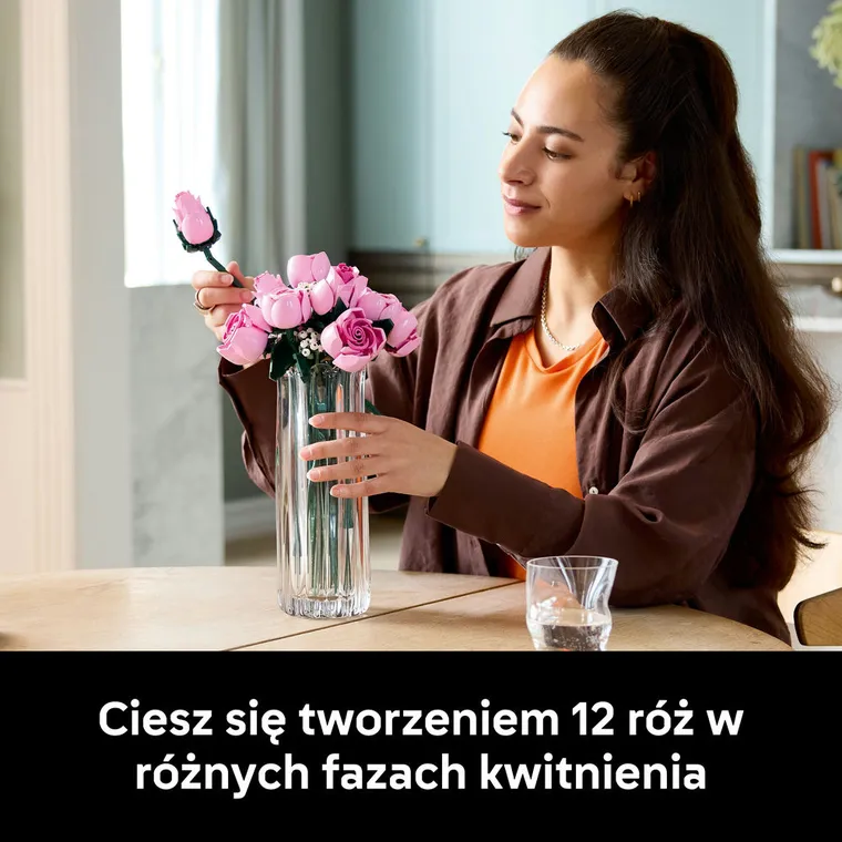 LEGO Botanicals, Bukiet różowych róż, 10374