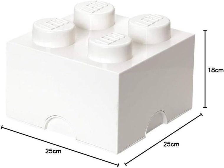 LEGO, Brick 4, pojemnik klocek, biały