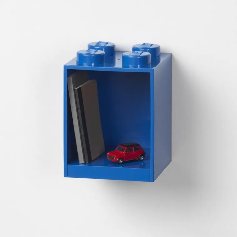 LEGO, Brick 4, półka, niebieska