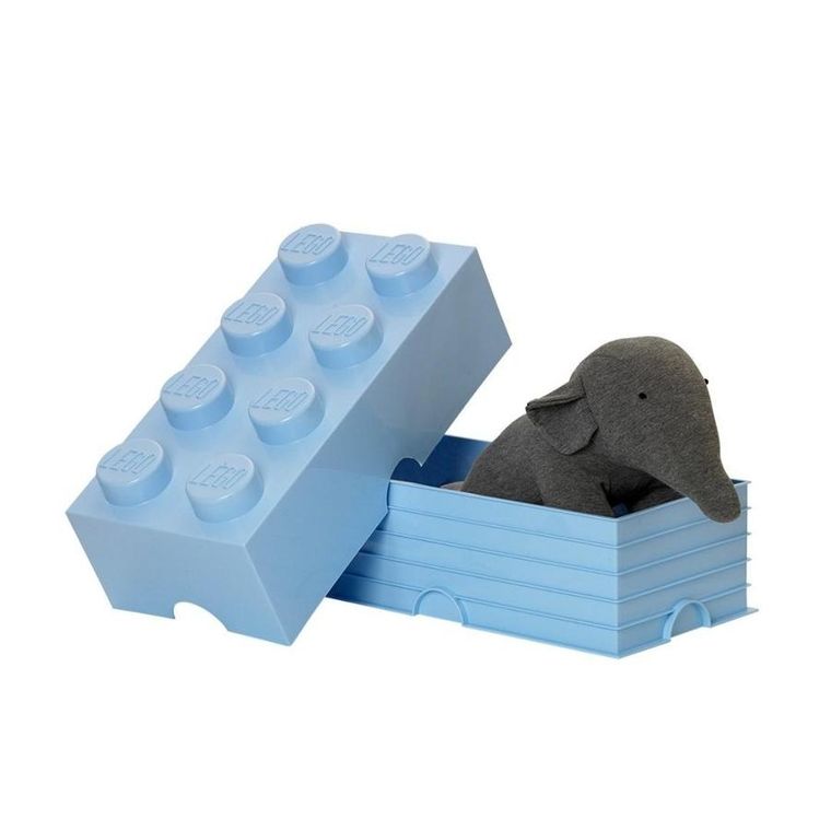 LEGO, Brick 8, pojemnik klocek, błękitny