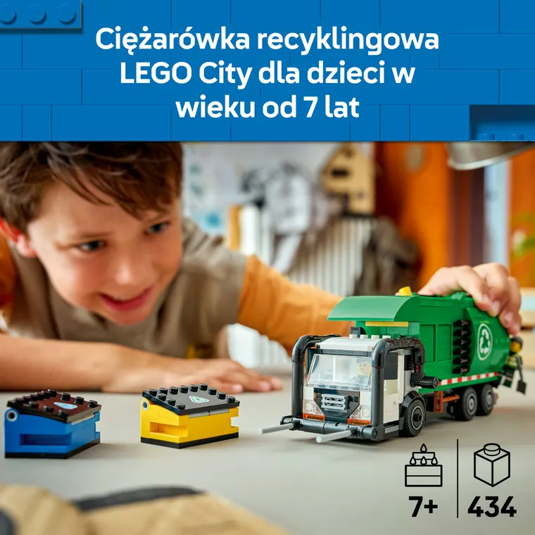 LEGO City, Ciężarówka recyklingowa, 60495