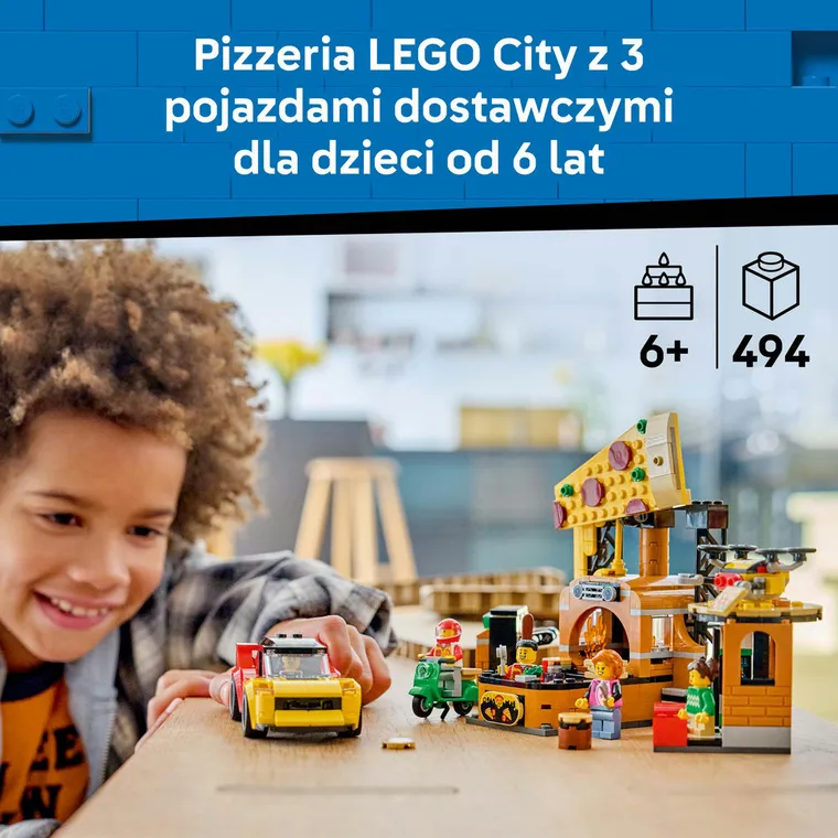 LEGO City, Dostawa pizzy z pojazdami, 60496