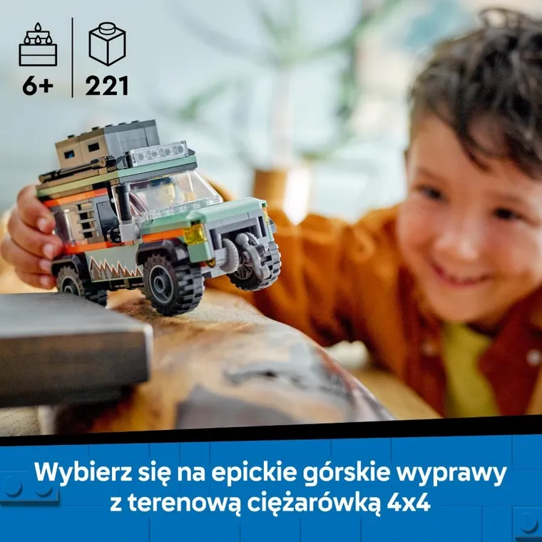 LEGO City, Górska ciężarówka terenowa 4-4, 60447
