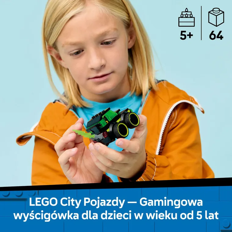 LEGO City, Pojazdy - Gamingowa wyścigówka, 60484