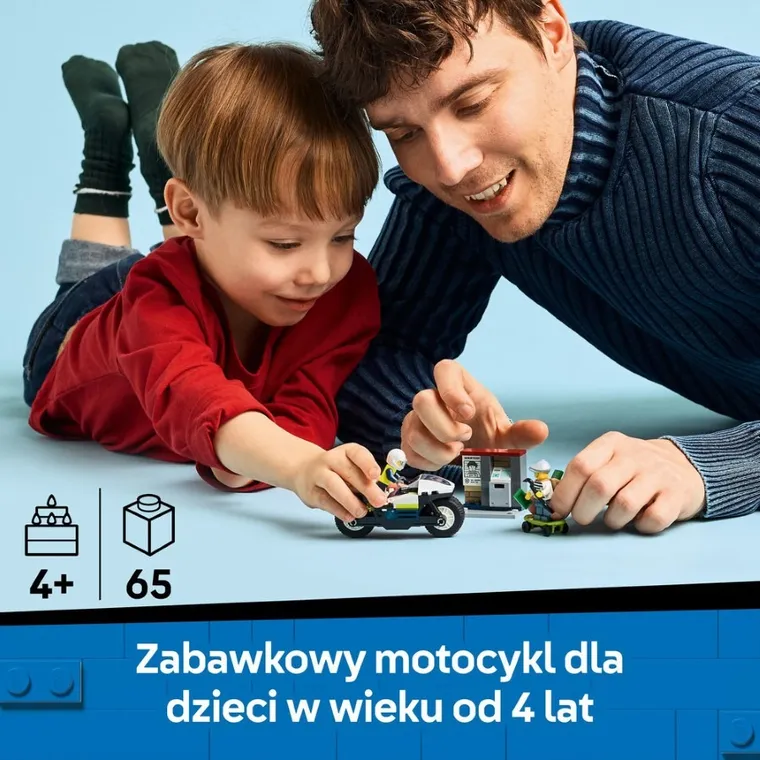 LEGO City, Pościg na motocyklu policyjnym, 60455
