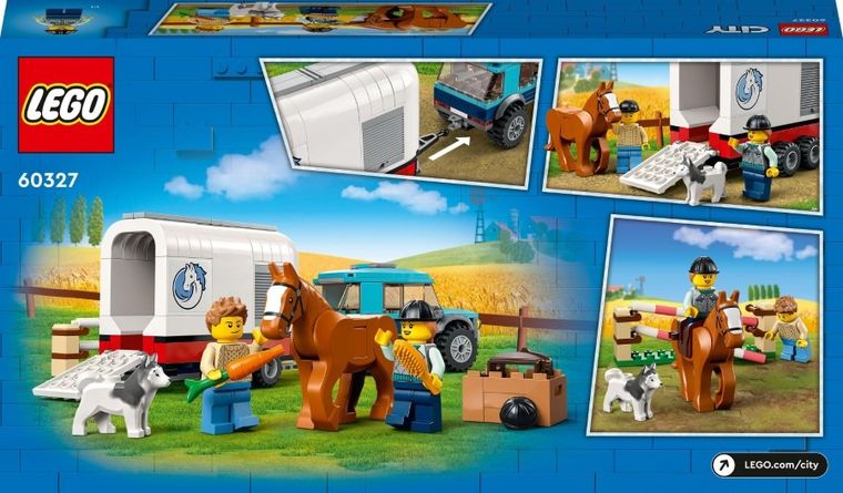 LEGO City, Przyczepa do przewozu koni, 60327