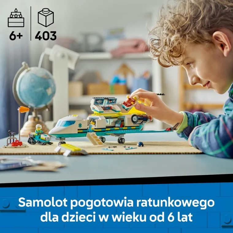 LEGO City, Samolot pogotowia ratunkowego, 60465