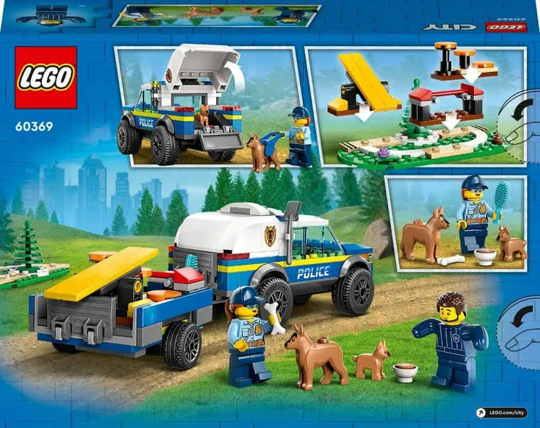 LEGO City, Szkolenie psów policyjnych w terenie, 60369