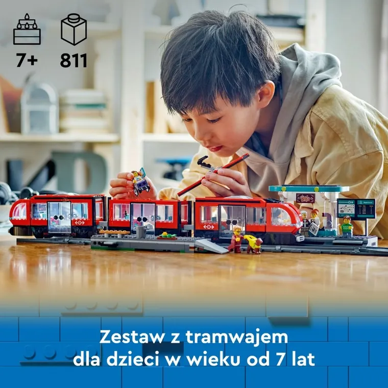 LEGO City, Tramwaj miejski ze stacją, 60423