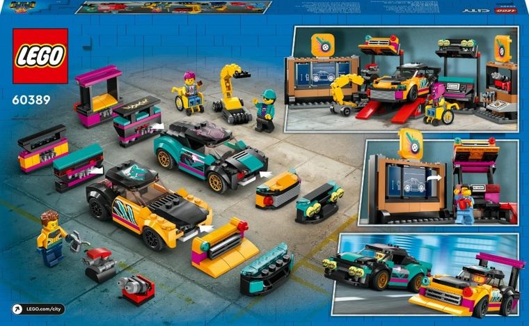 LEGO City, Warsztat tuningowania samochodów, 60389