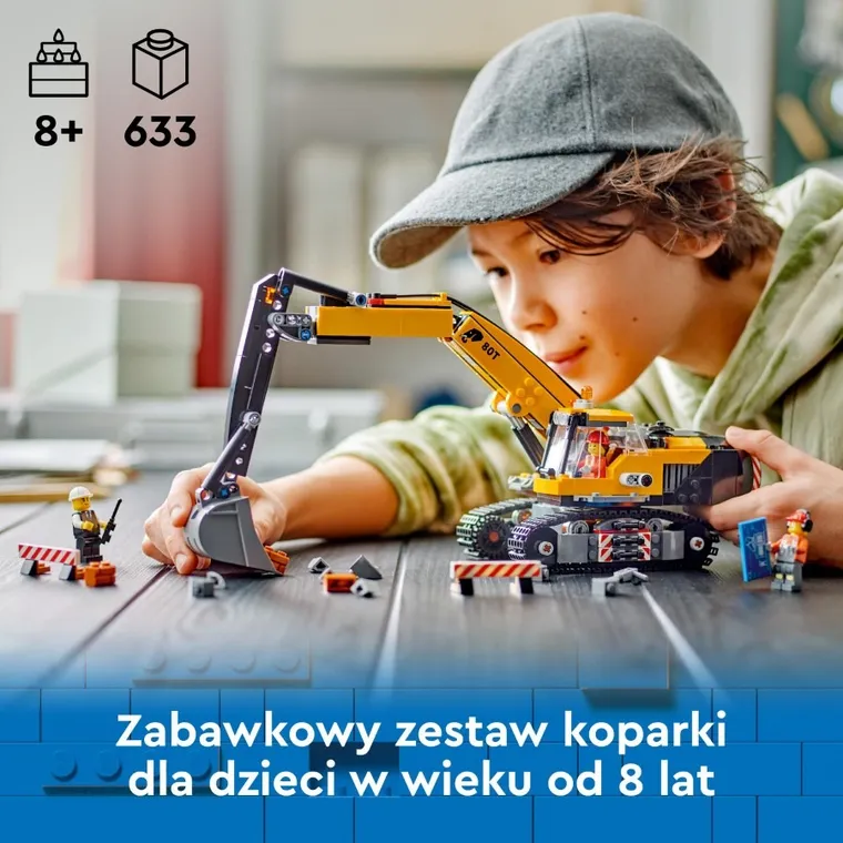LEGO City, Żółta koparka, 60420