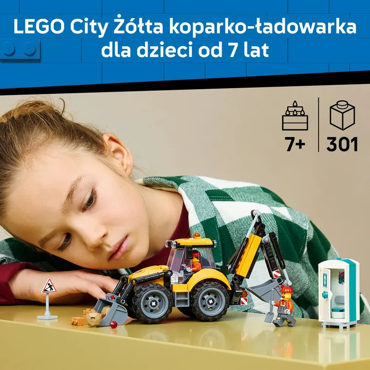 LEGO City, Żółta koparko-ładowarka, 60480