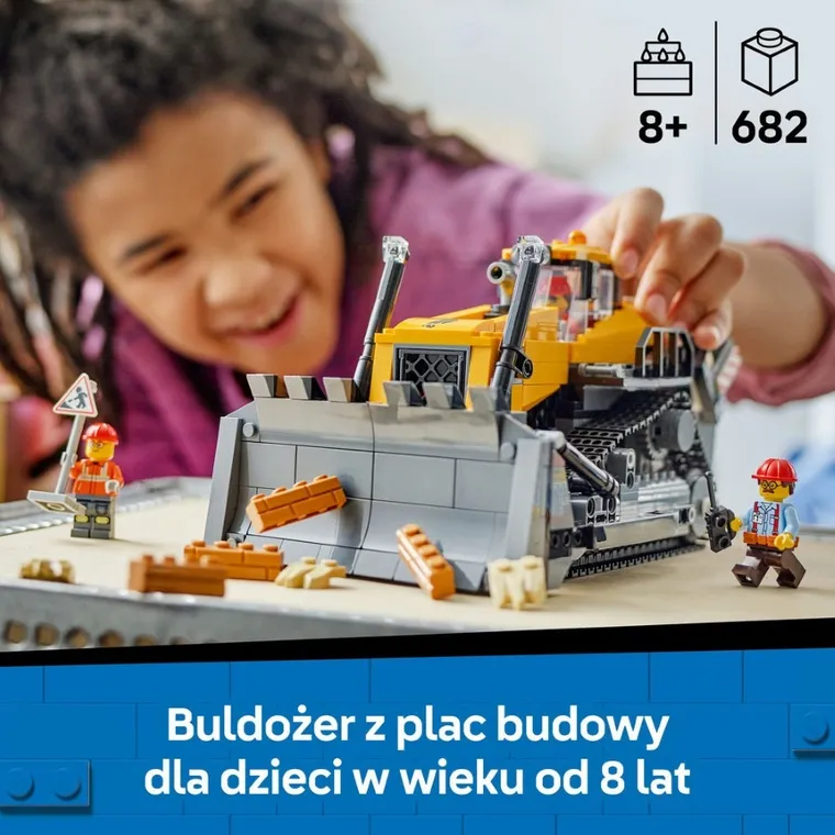 LEGO City, Żółty buldożer, 60466
