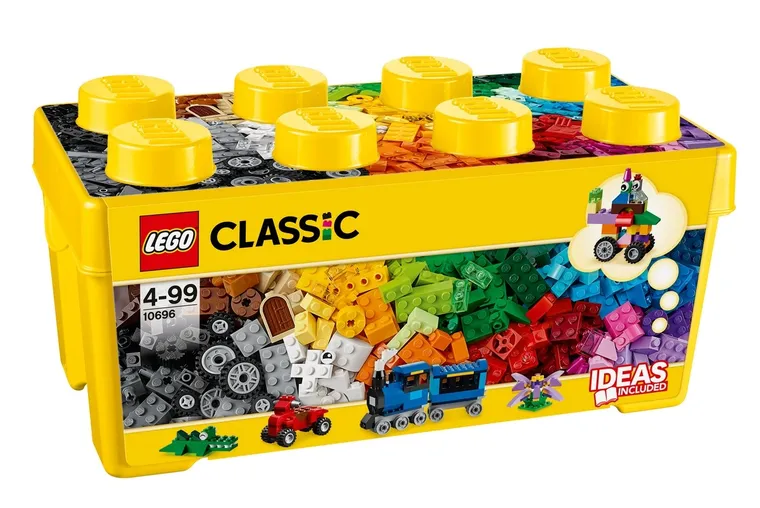 LEGO Classic, Kreatywne klocki LEGO, średni zestaw, 10696