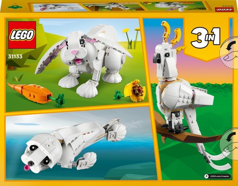 LEGO Creator 3 w 1, Biały królik, 31133