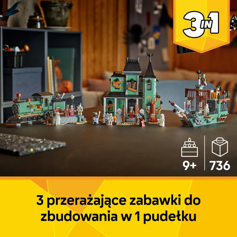 LEGO Creator 3 w 1, Nawiedzona rezydencja, 31167