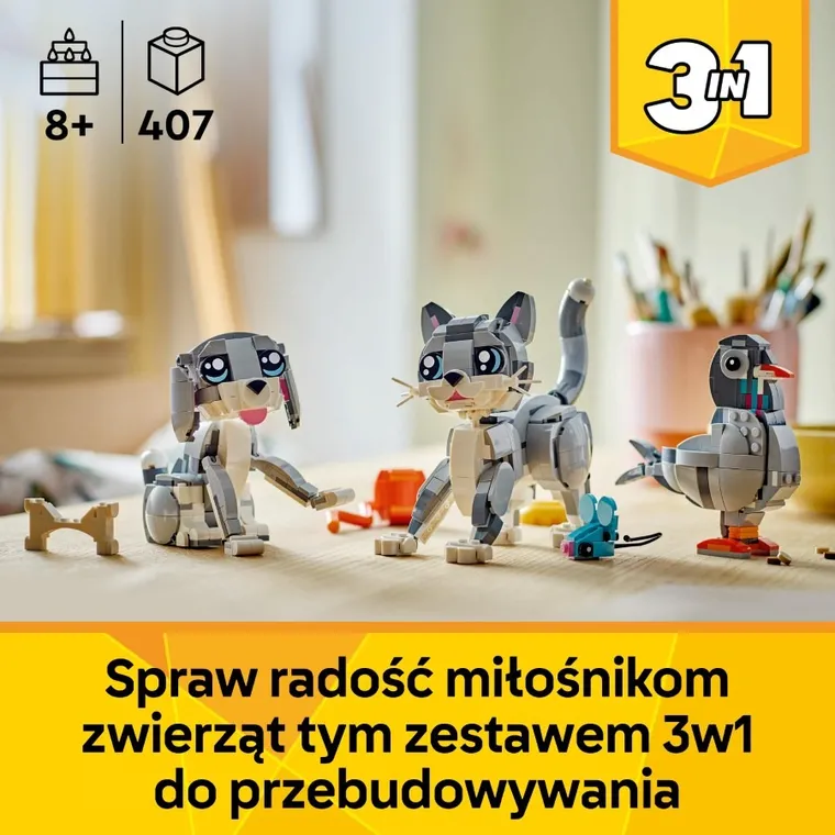 LEGO Creator 3 w 1, Psotny kot, 31163