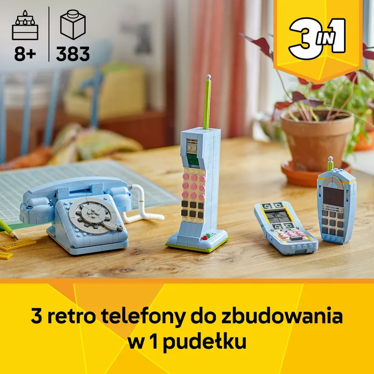 LEGO Creator 3 w 1, Telefon w stylu retro, 31174