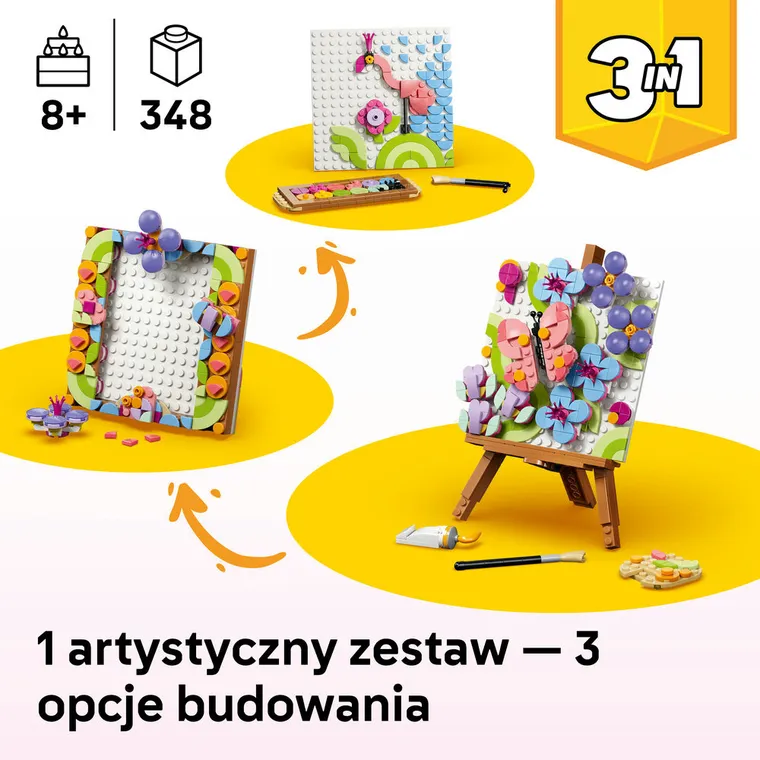 LEGO Creator, Dekoracyjny obraz z kwiatami, 31390