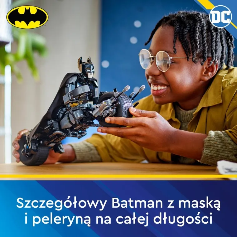 LEGO DC Batman, Figurka Batmana do zbudowania i batcykl, 76273