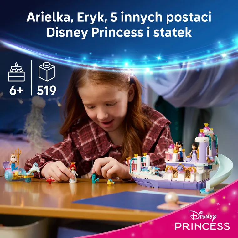LEGO Disney, Królewska łódź weselna Arielki, 43299