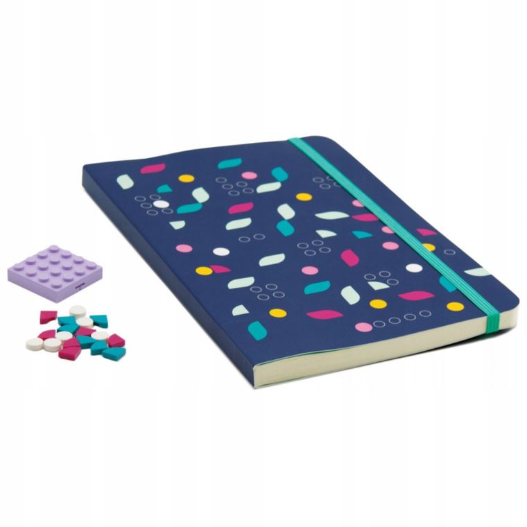 LEGO Dots, notatnik z płytką i klockami do dekoracji