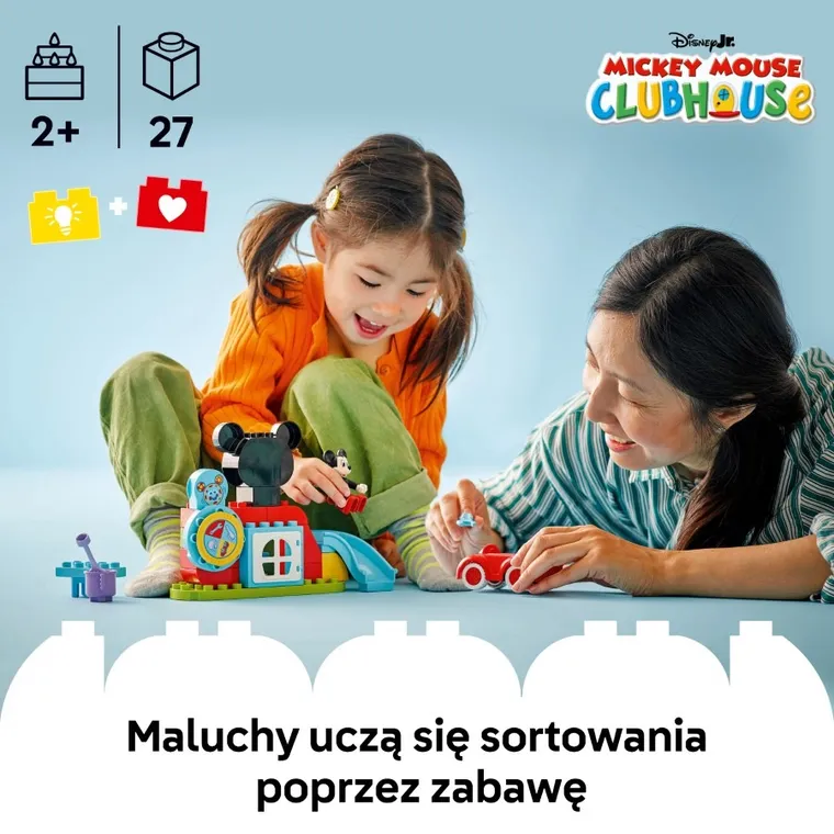 LEGO DUPLO Disney, Klub przyjaciół Myszki Miki i samochód, 10454