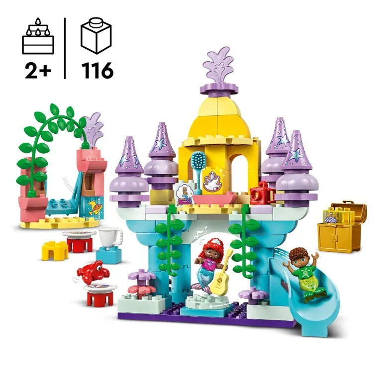 LEGO DUPLO Disney, Magiczny podwodny pałac Arielki, 10435