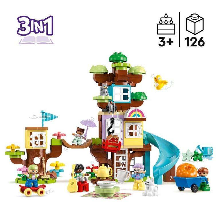 LEGO DUPLO, Domek na drzewie 3 w 1, 10993