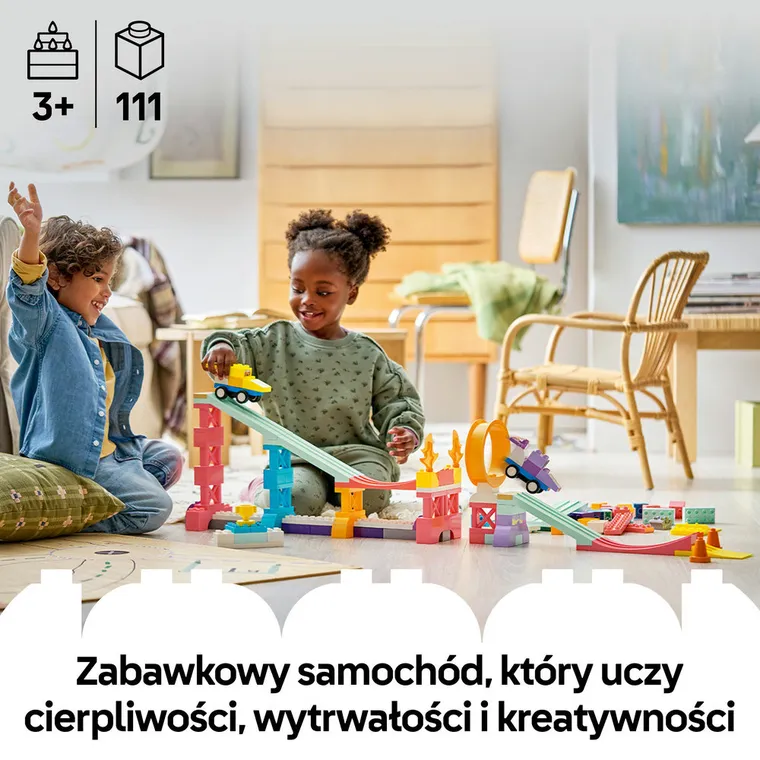 LEGO DUPLO, Kreatywne rampy 3 w 1 z pojazdami, 10478