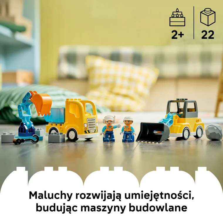LEGO DUPLO, Maszyny budowlane 3 w 1, 10475