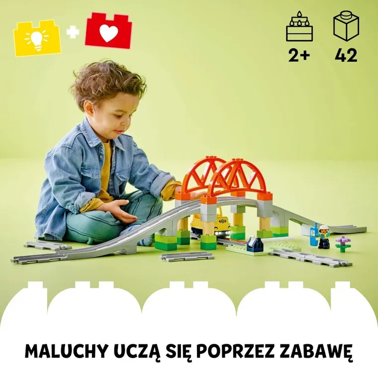 LEGO DUPLO, Most i tory kolejowe - zestaw rozszerzający, 10426