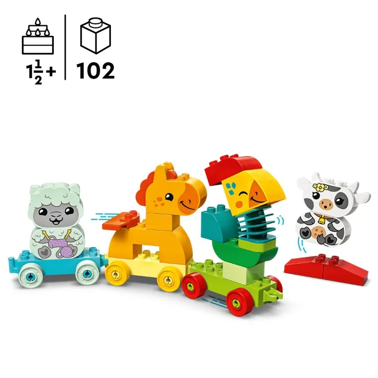 LEGO DUPLO My First, Pociąg ze zwierzątkami, zabawka, 10412