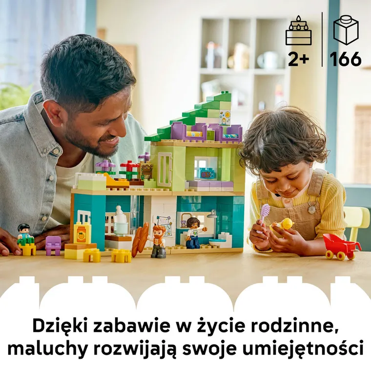 LEGO DUPLO, Nowoczesny dom rodzinny 3 w 1 z figurkami, 10470