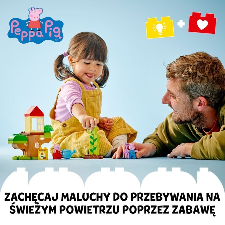 LEGO DUPLO, Ogród i domek na drzewie Peppy, 10431