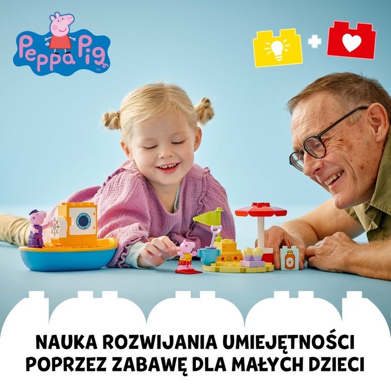 LEGO DUPLO, Peppa i rejs łodzią, 10432