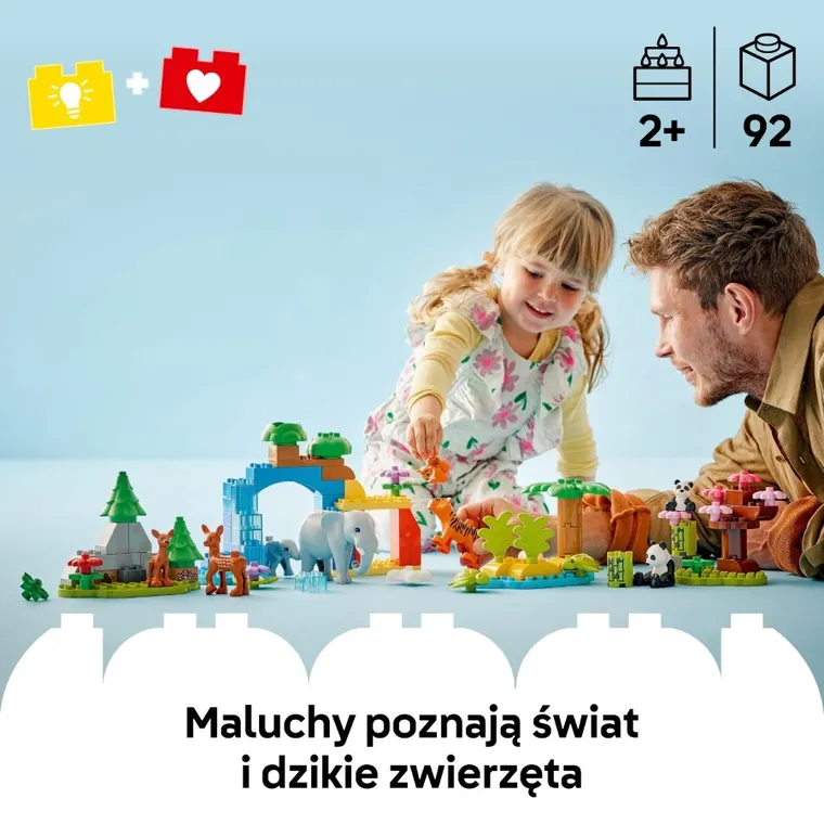 LEGO DUPLO, Rodziny dzikich zwierząt 3 w 1, 10446