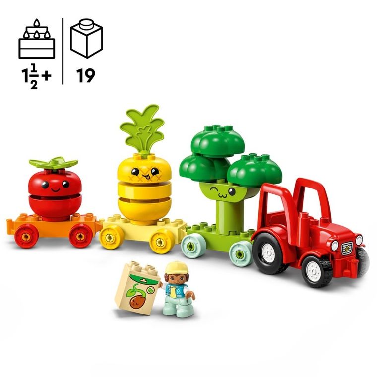 LEGO DUPLO, Traktor z warzywami i owocami, 10982
