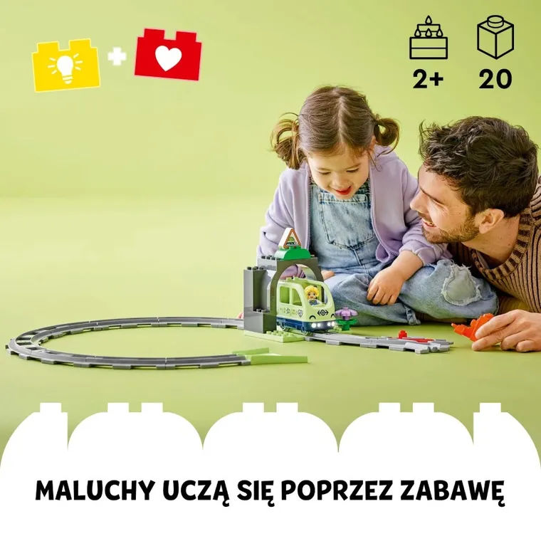 LEGO DUPLO, Tunel i tory kolejowe - zestaw rozszerzający, 10425