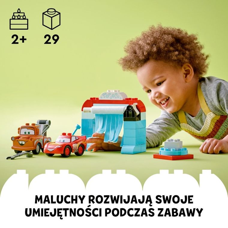 LEGO DUPLO, Zygzak McQueen i Złomek - myjnia, 10996