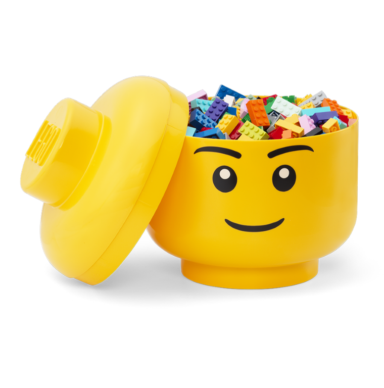 LEGO, duża głowa, chłopiec, pojemnik do przechowywania, rozmiar L