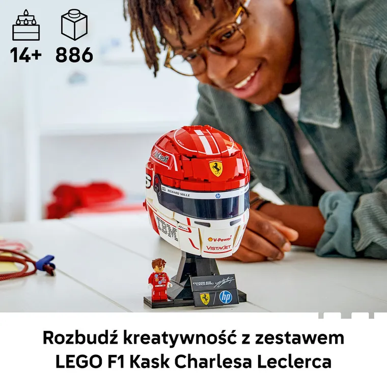 LEGO Editions, Kask Charles Leclerc Scuderia Ferrari HP, 43014