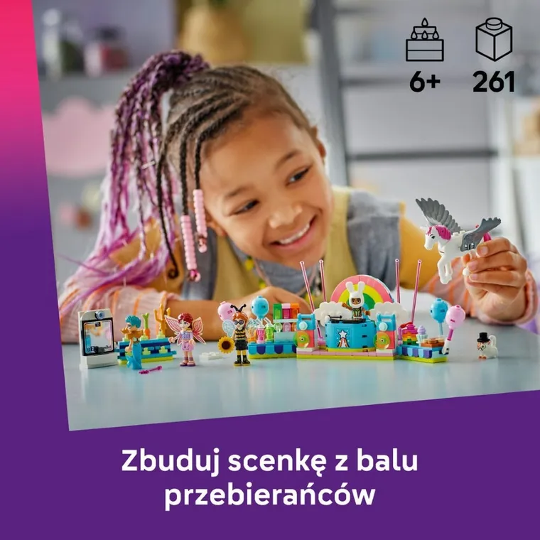 LEGO Friends, Bal przebierańców z jednorożcem i wróżką, 42661