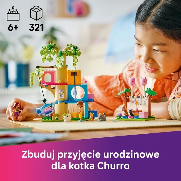 LEGO Friends, Kocie przyjęcie urodzinowe i domek na drzewie, 42666