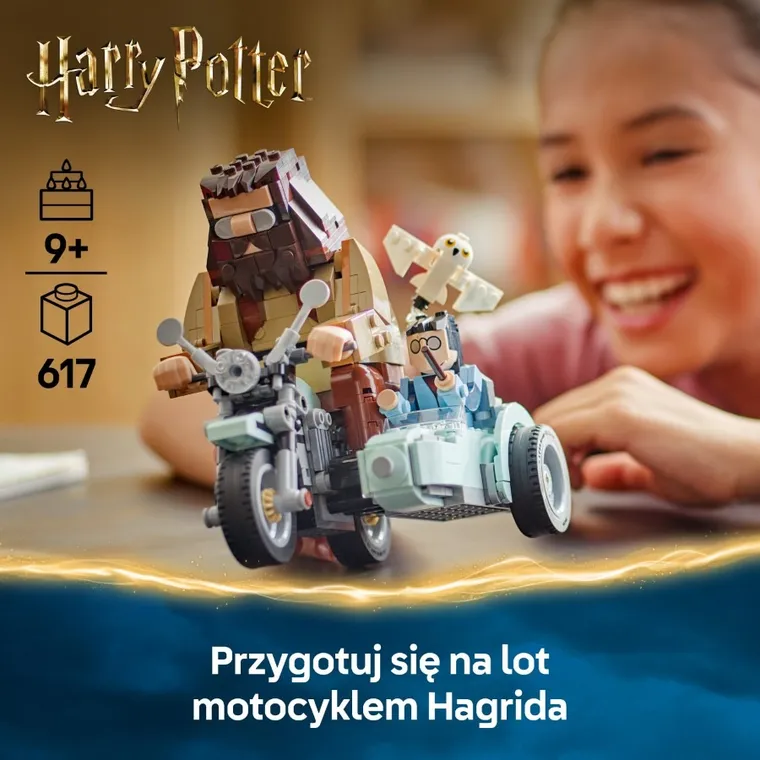 LEGO Harry Potter, Przejażdżka motocyklowa Hagrida i Harry’ego, 76443