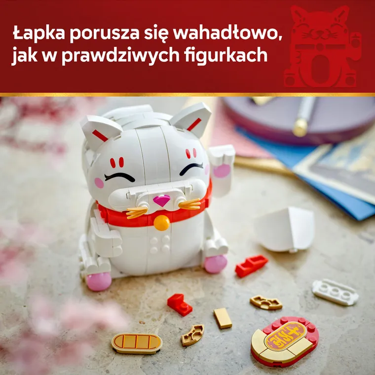LEGO Iconic, Japoński kot szczęścia, 40813